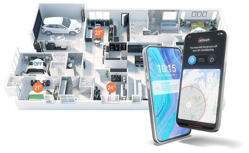 AirTouch smart home zoning layout